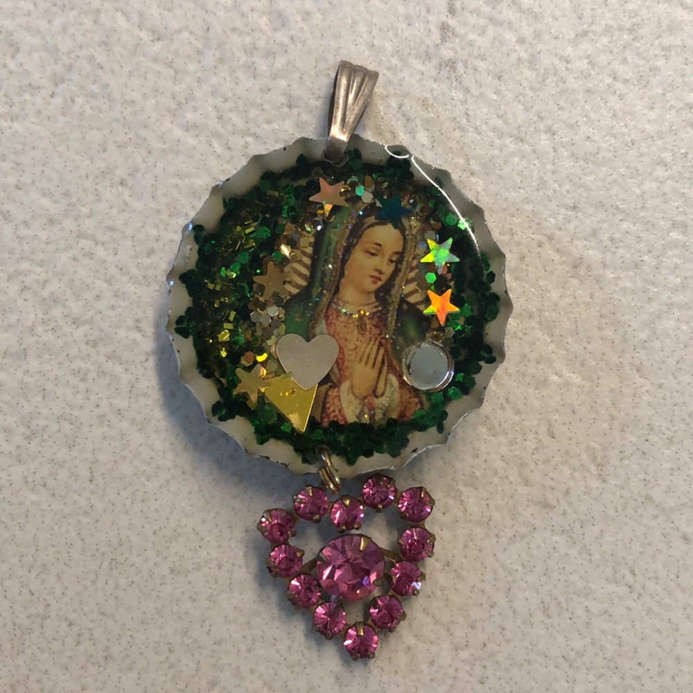 Goldie Garcia bottle cap pendant